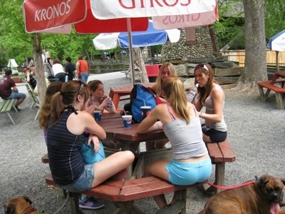 Children eating food at a table