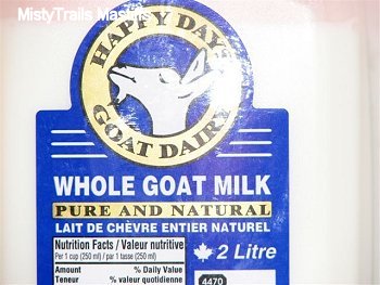 Goat milk label