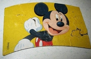 Chewed Up Mickey Mouse refrigerator magnet